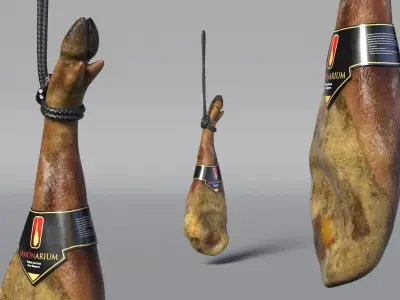 Jamonarium Iberico Ham Leg Whole 3D model
