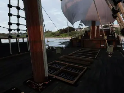 Pirate Ship 3D model 3