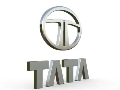 Tata Logo 3D model by 3dlogoman
