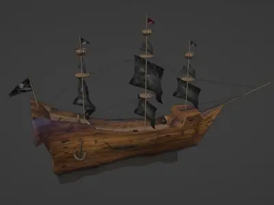 pirates ship Free 3D model