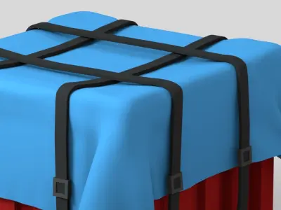 Pubg Airdrop With Parachute 3D model