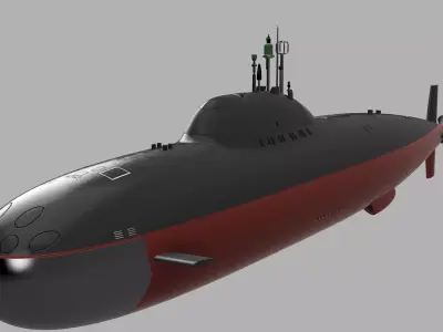 Alfa submarine made for rc with stand 1 60 scale 3D print model