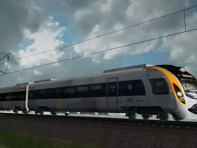 Hundai Rotem HRCS2  train production company Low-poly 3D model