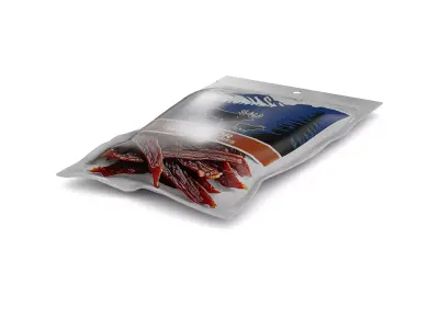 Meat snacks and cabanossi Beef Jerky Low-poly 3D model
