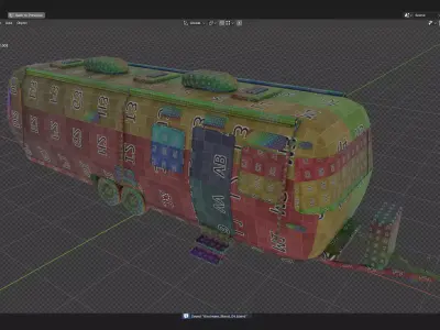 Airstream caravan camper mobile home RV 3d prop model 3D model
