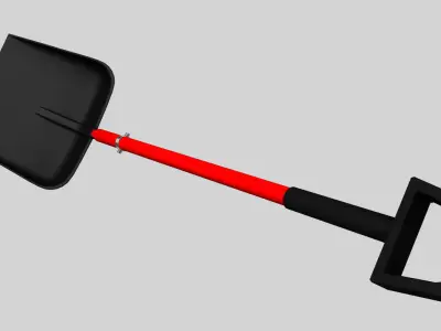 shovel 3d model 3D model