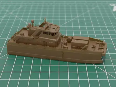 Crew Transfer Catamaran 3D Print STL 3MF 3D print model