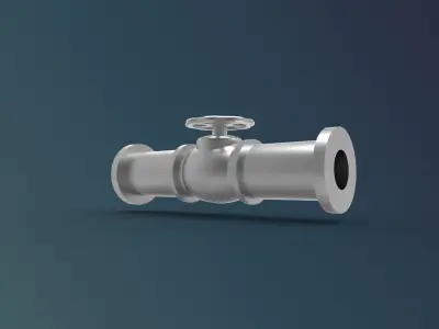 pipe valve 3D print model