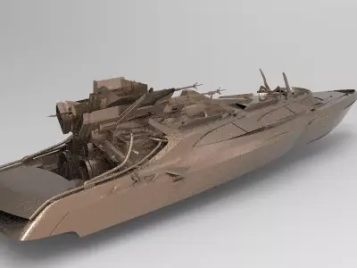 Cruise ship Advanced 6 3D model