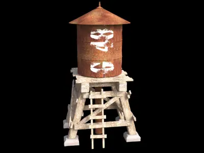 Water tank 3D model 20