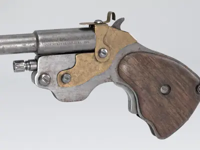 old pocket gun 3D model