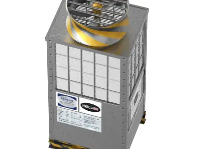 Rooftop Unit Low-poly 3D model purchase