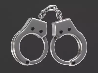 Handcuffs Low-poly 3D model purchase