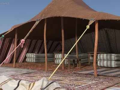 Traditional Bedouin Tent 3D model