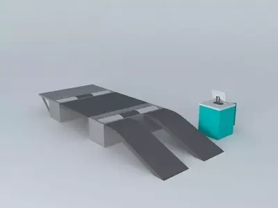 Four wheel chassis dyno Free 3D model