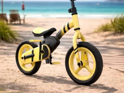 Kids Balance Training Bicycle Model 3D model