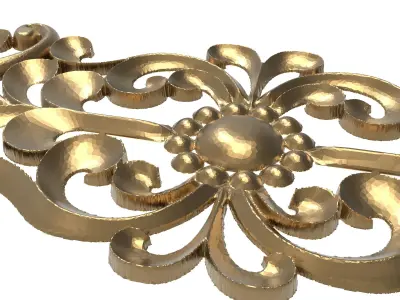 decorative pattern ready for 3D printing 3D model