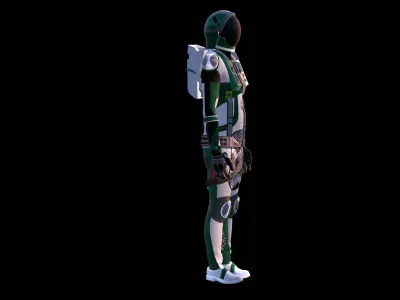 Astronaut Spacesuit Mexican 3D model