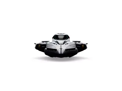 Scifi Starship Explorer SA39C1 Low-poly 3D model