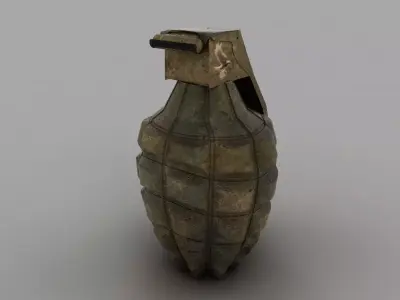 Hand Grenade MK 3D model