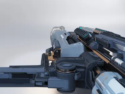 Sci-Fi Heavy Weapon 3D model