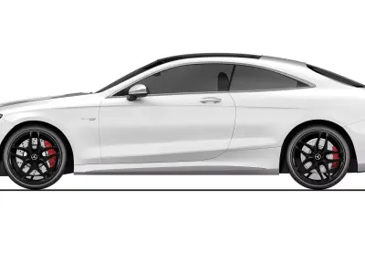 Mercedes-Benz S63 AMG Coupe 2018 3D model