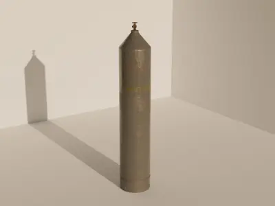 gas canisters Low-poly 3D model