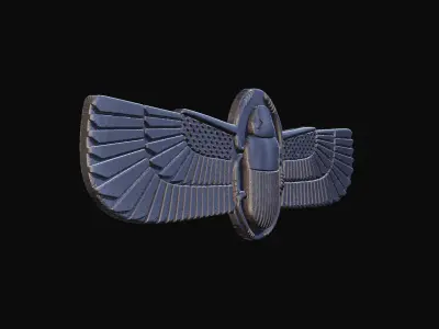 Egyptian Scarab Beetle for CNC Router and 3D print model