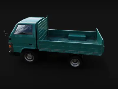 Lorry Truck Toyota Dyna Low-poly 3D model
