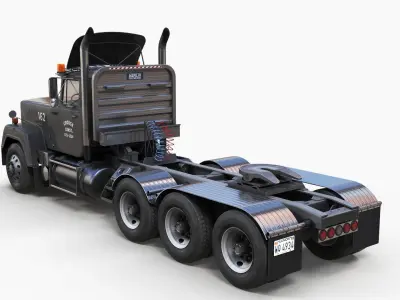 SuperLiner heavy hauler truck Low-poly 3D model