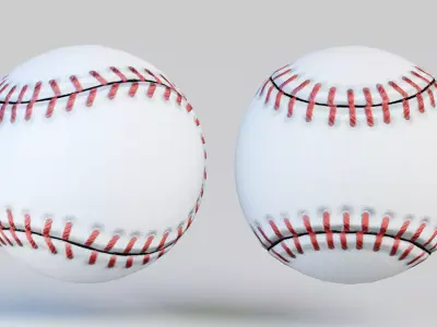 Balls Pack - Baseball Low-poly 3D model