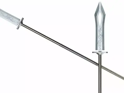 Spear 05 Low-poly 3D model
