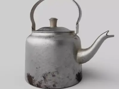 Tea pot  Low-poly 3D model