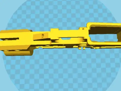 AR15 3D Receiver  ar lower good toy 3D print model