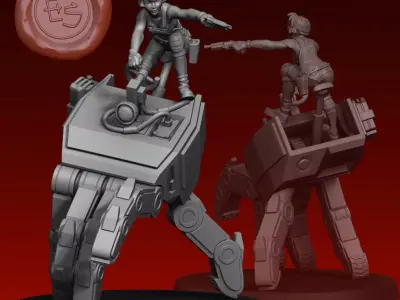 Trix Robot Rider - 32mm - Miniature Free 3D print model