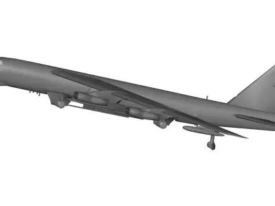 Boeing B-52 Stratofortress 3D model purchase