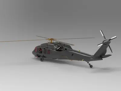 Sikorsky UH-60 Black Hawk 3D model order