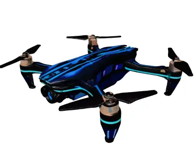 Futuristic Camera Drone 3D Model 3D model