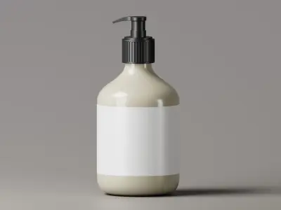Pump Bottle 3D Model Low-poly 3D model