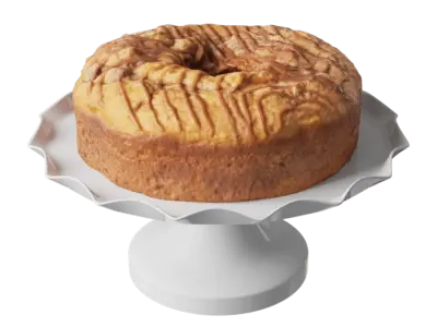  Toffee Coffee Cake Food Model 