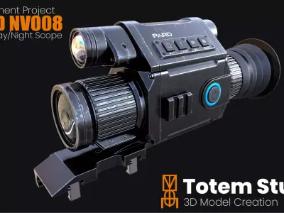 PARD NV008 Digital Scope Low-poly 3D model