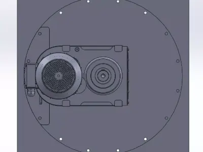 Diameter 630 mm airlock Rotary feeder 3D model