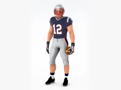  White American Football Player HQ Standard License 