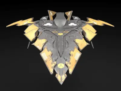 Aircraft Spaceship  Pack V01 3D model