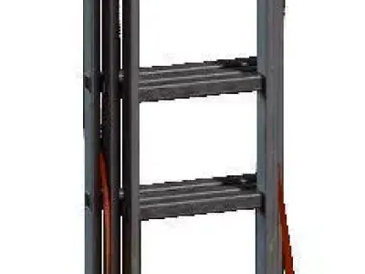 Ladder exercise with orange handles 3D model