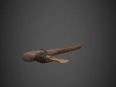 Bronze Age Axe Low-poly 3D model