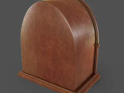 Vintage Radio Low-poly 3D model shop