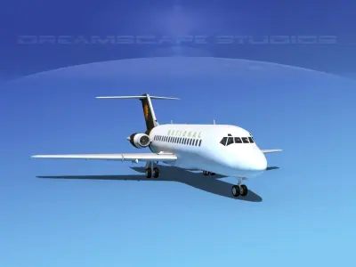 Douglas DC-9-15 National 3D model