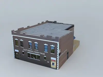 Financial Credit Union building in Louisville Free 3D model