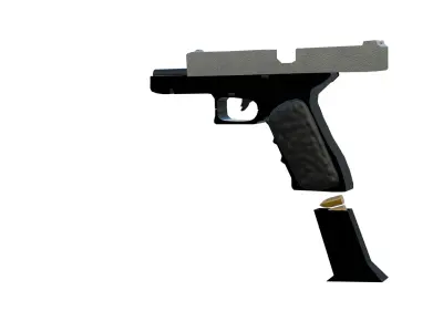 Glock 3D Model  Low-poly 3D model